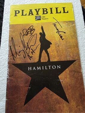 PLAYBILL Hamilton Theatre Program - Yellow and Brown